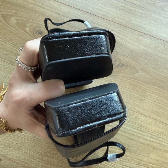 bp Women's Black Strappy Heels Noelle Platform Sandal 11 - Picture 4 of 12